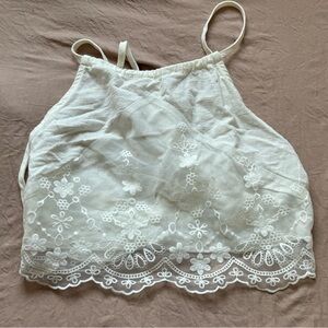 Lace crop top